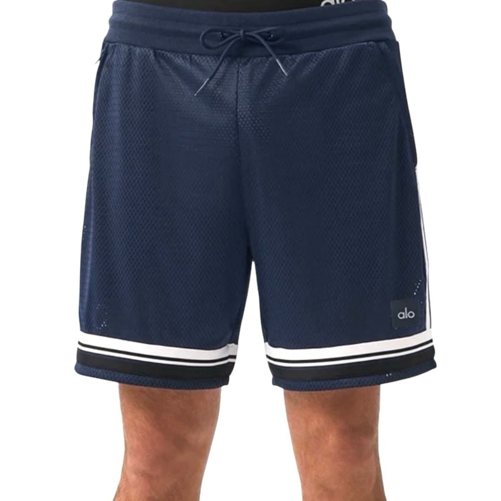 Alo Yoga 7” Mesh Basketball Short Navy